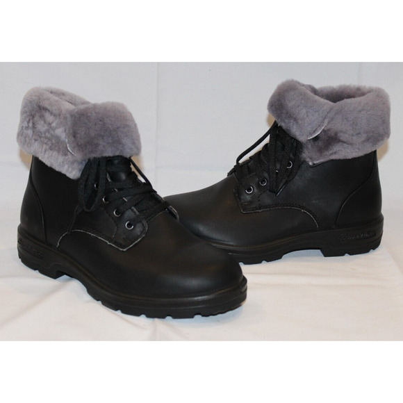 Blundstone Women's Leather Thermal Lace‎ Up Boots 1465 BLACK NEW IN BOX - Picture 3 of 7